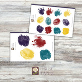 Rose Paperie - Watercolor Splotches Sticker Sheets