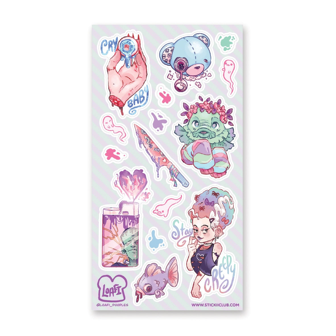 STICKII Sticker Sheet - Sweet Creatures of the Night 2