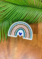 Savannah and James Co - Vinyl Sticker - Blue Heart Rainbow