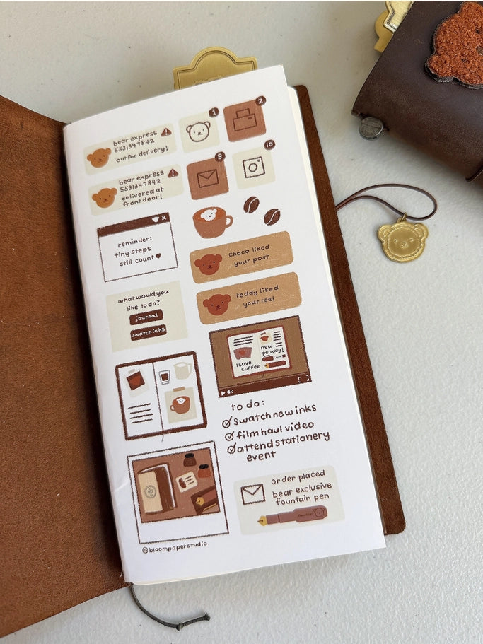 Bloom Paper Studeo - Choco's Desktop Notifications Notebook - TN