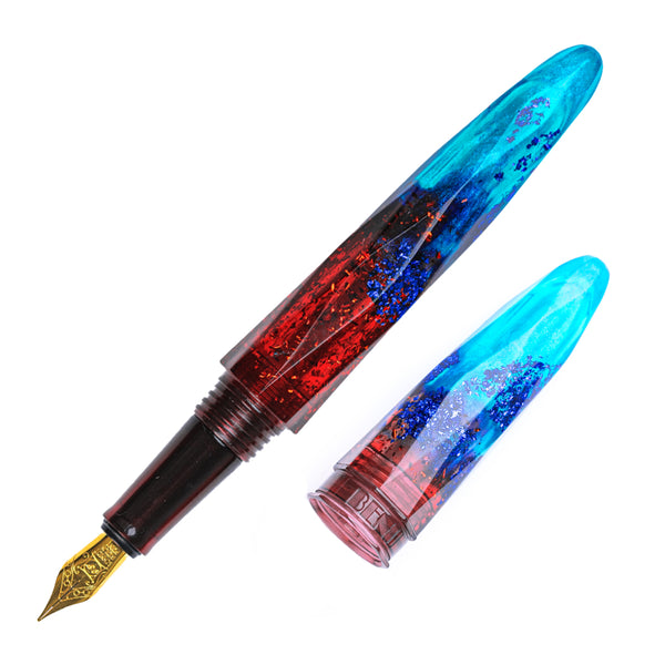 BENU Briolette - Fiery Azure Fountain Pen