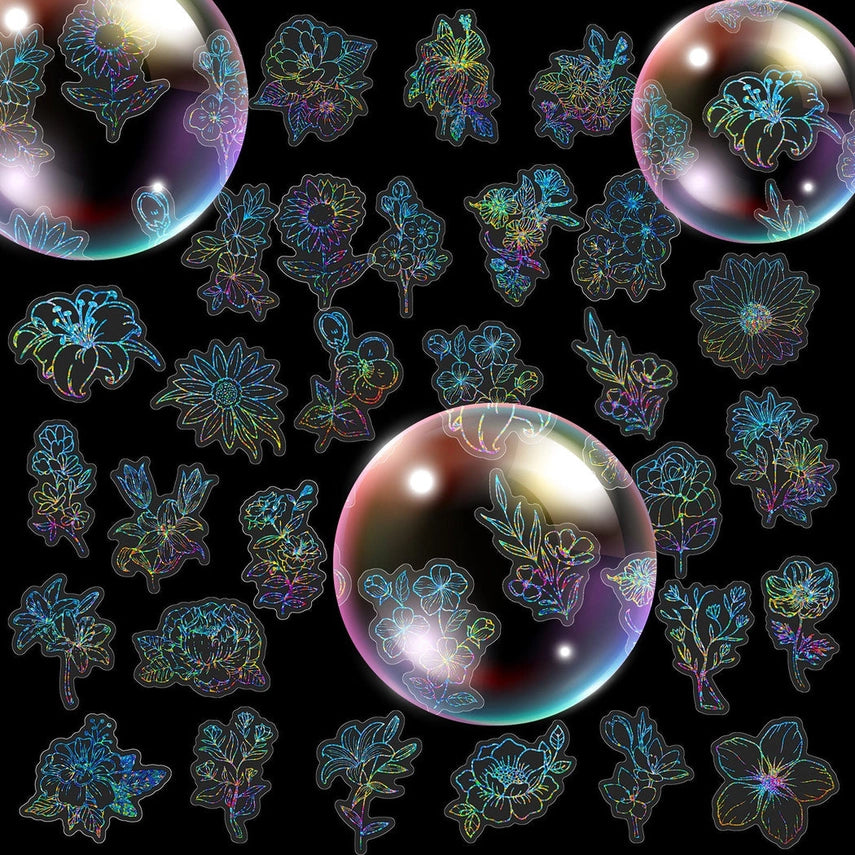 Oria & Co. - Stickers - Holigraphic Floral
