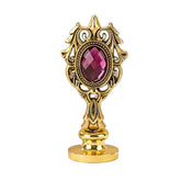 Freund Mayer Wax Seal Handle - Ornate Metal with Crystal