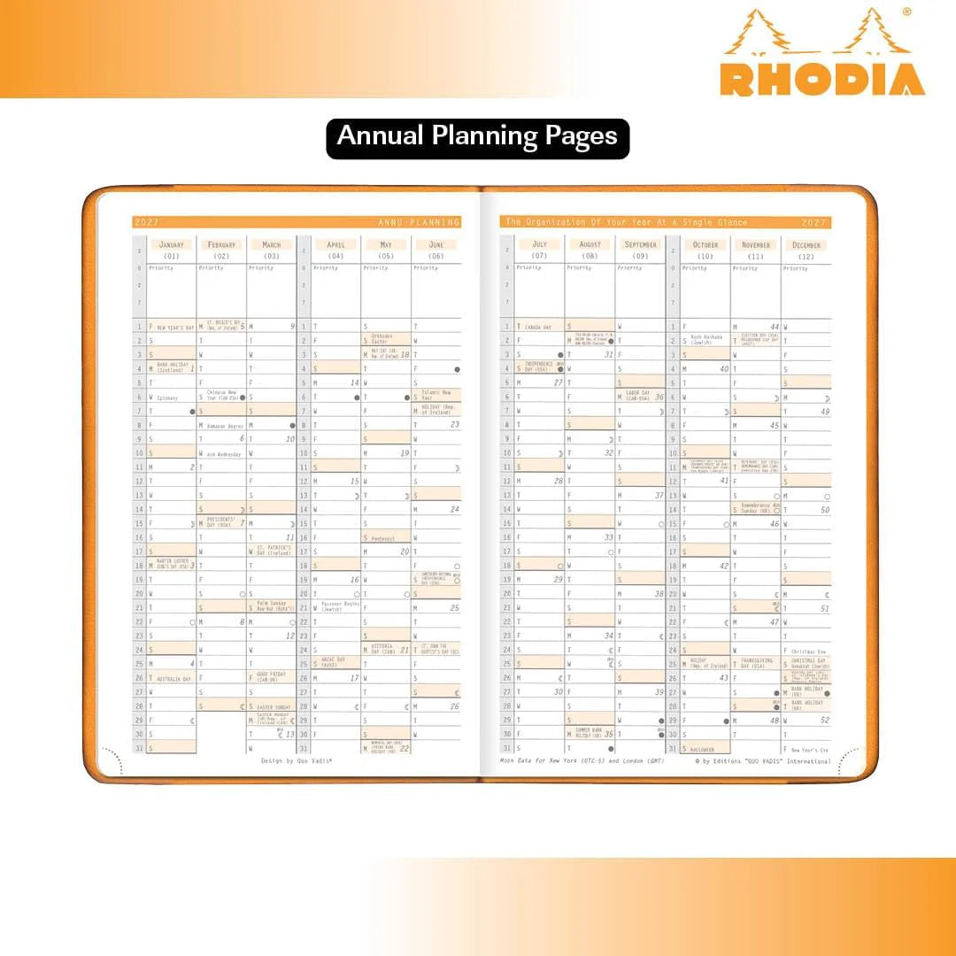 Rhodia 2026 WebPlanner Weekly Notebook 6 x 9"