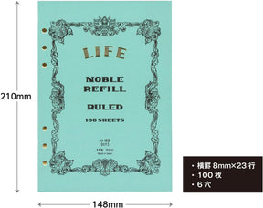 Life Stationery Noble Note A5 Planner Refill