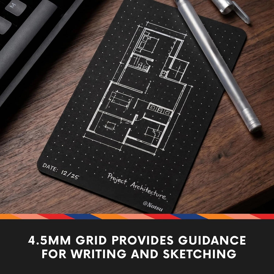 Notsu - Black Index Cards 3x5 - Dot