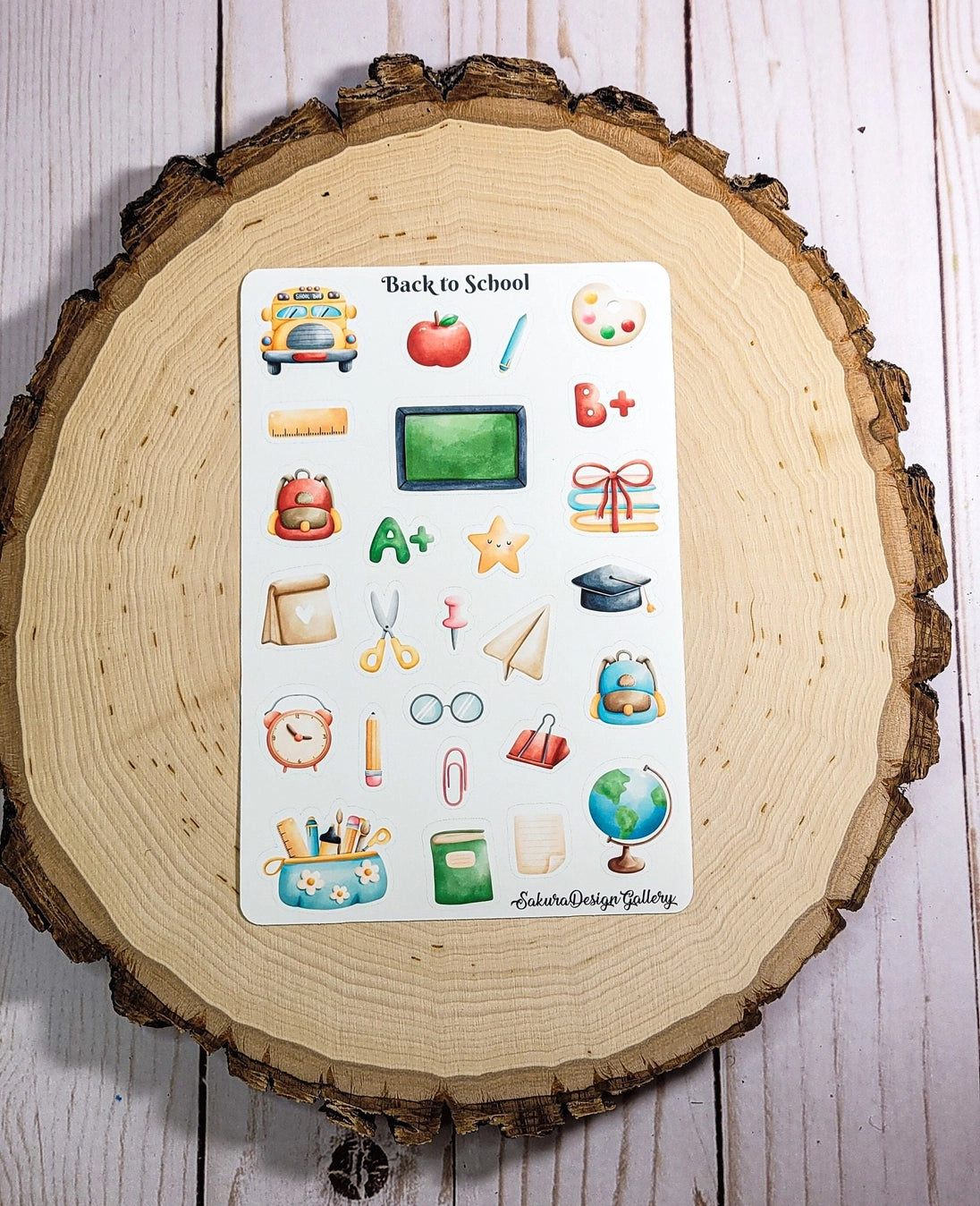 Sakura Design Gallery - Vinyl Stickers - Back To School