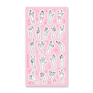 STICKII Sticker Sheet - Tattoo Hands