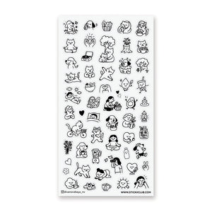 STICKII Sticker Sheet - Wellness Doodles
