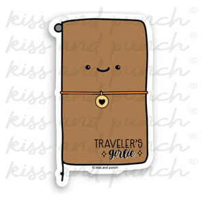 Kiss and Punch - Vinyl Sticker - Traveler's Fan Girlie