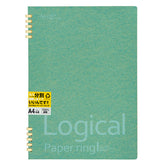 Nakabayashi Logical Prime Paper Ring Notebook A4 - 7mm Ruled