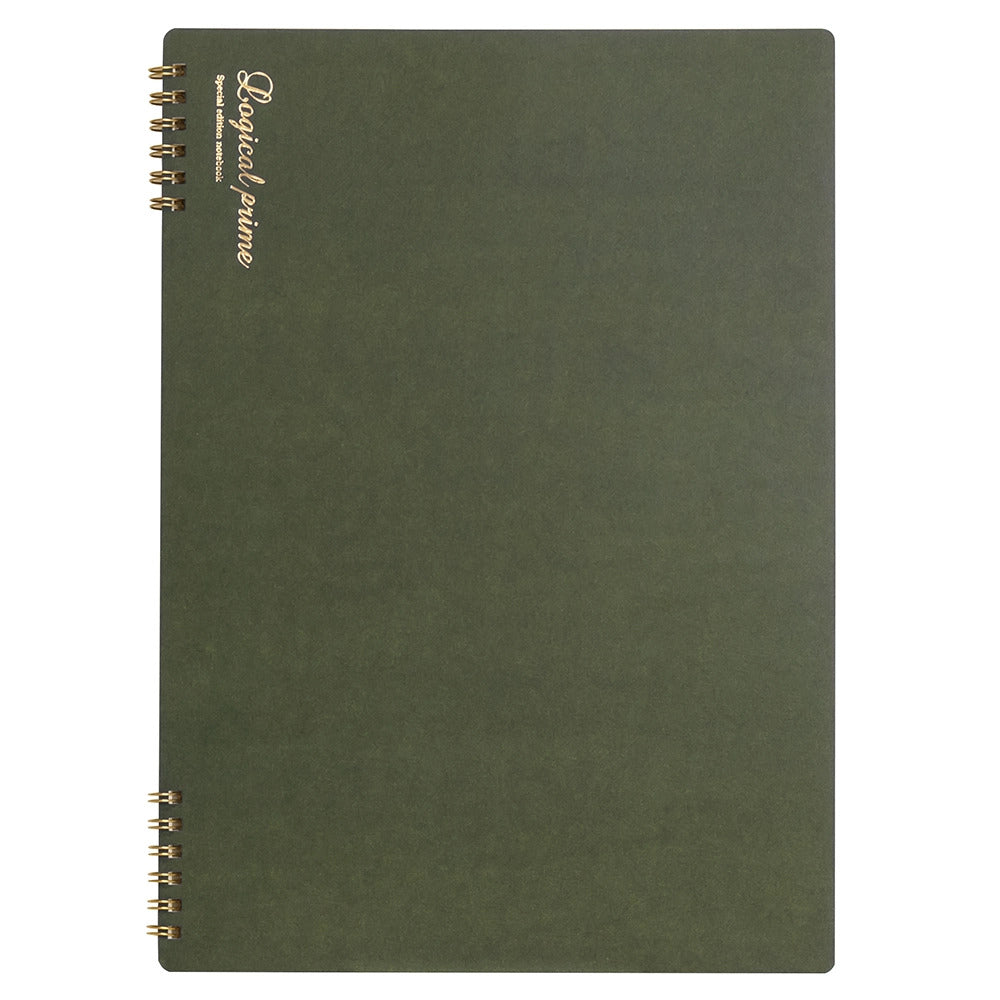 Nakabayashi Logical Prime W-Ring Binding A4 Notebook - 7mm Ruled
