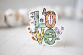 Savannah and James Co - Vinyl Sticker - Love Floral