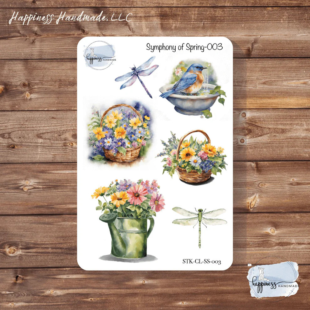 Happiness Handmade - Symphony of Spring Sticker Sheet