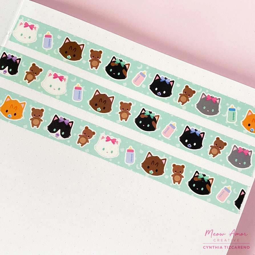 Meow Amor Creative - Baby Cats Washi Tape