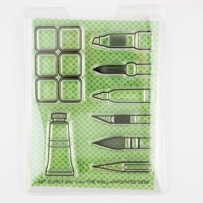 The Well Appointed Desk - Clear Stamp Set - Art Supply Bin