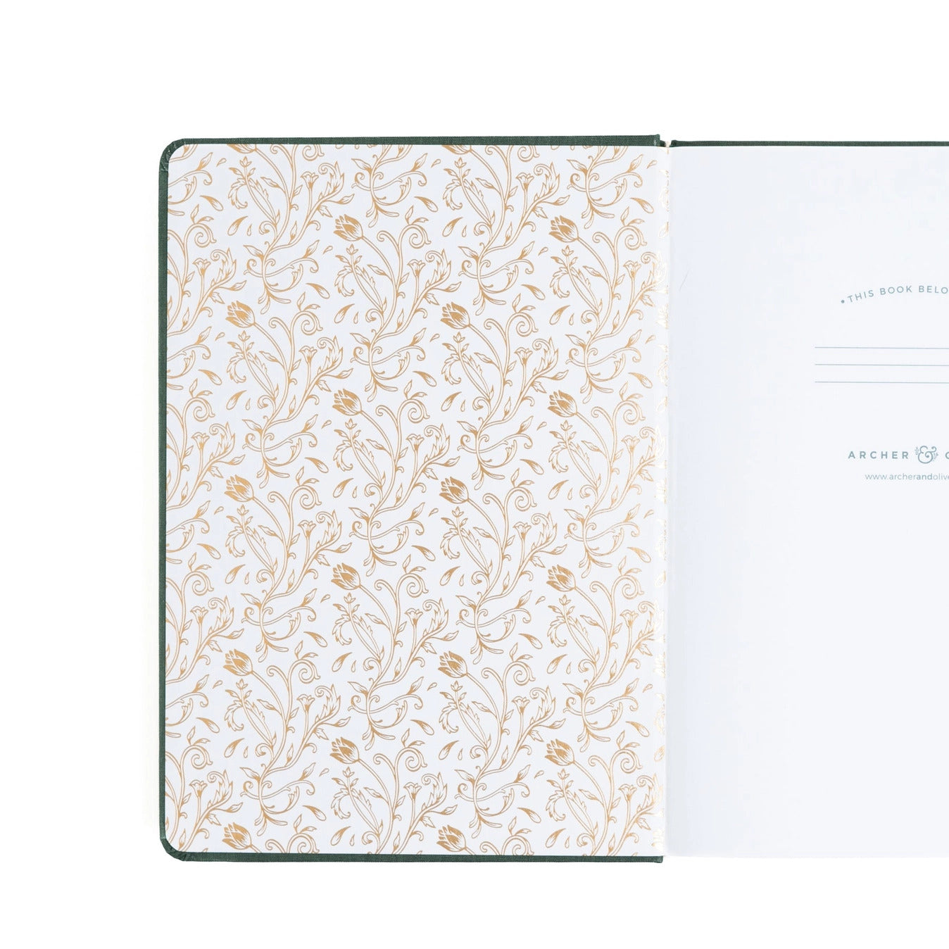 Archer & Olive - Antique Floral Dot Grid Notebook - B6