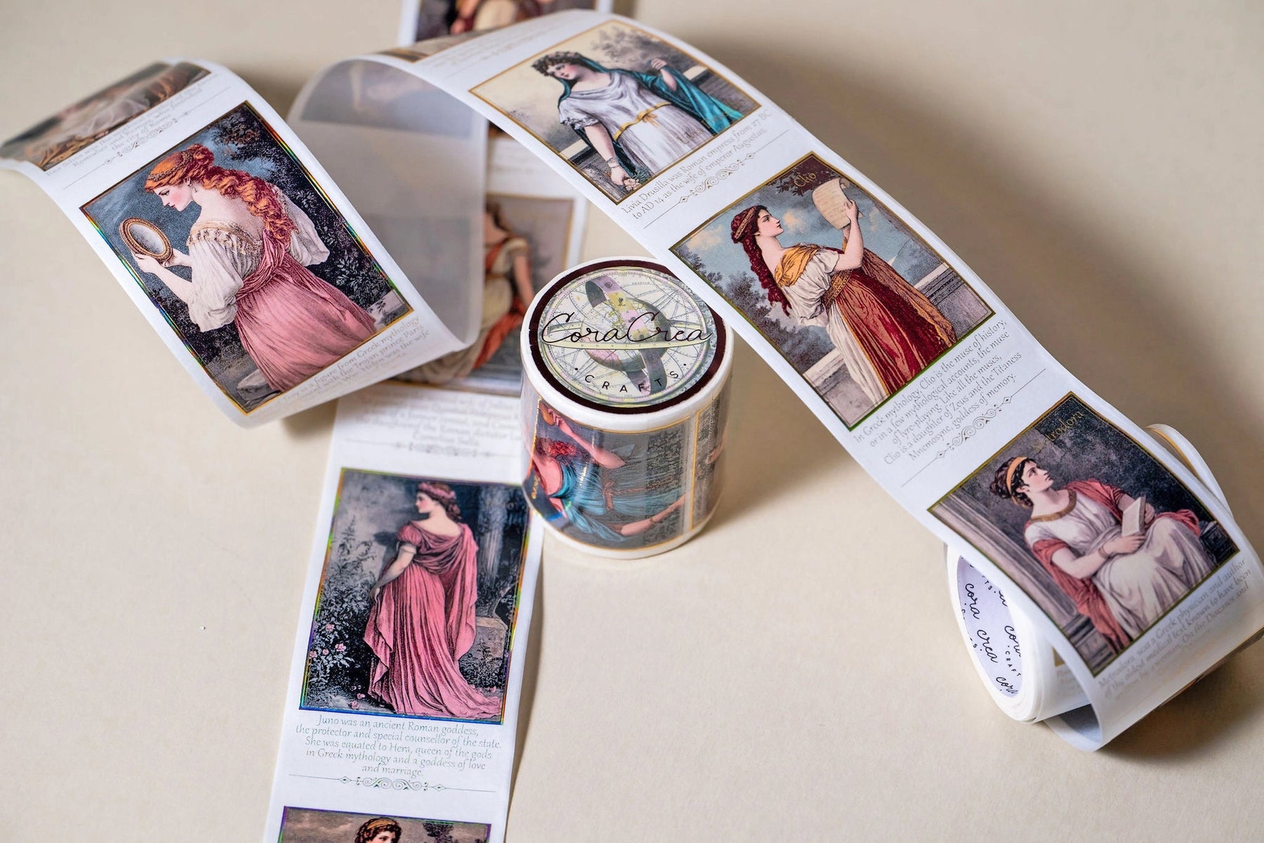 CoraCreaCreations - Antique Women Foil Washi Tape