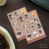 Meow Amor Creative - Coffee Cats Sticker Sheet