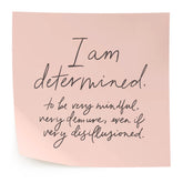 Belle & Union - I Am Determined Modern Affirmation Post It Sticker
