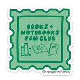 The Paper + Craft Pantry Vinyl Sticker - Books + Notebooks Fan Club