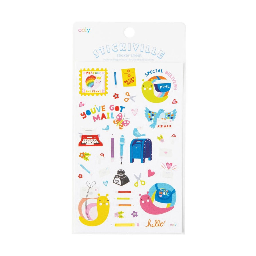 Ooly Stickiville Skinny - Snail Mail Stickers