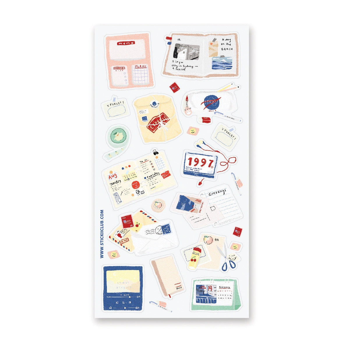 STICKII Sticker Sheet - Stationery Essentials