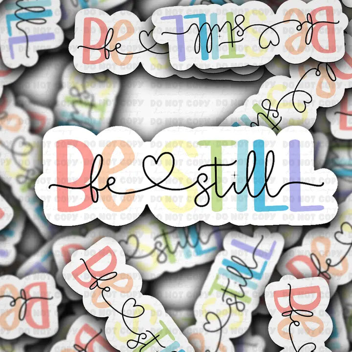 It's Transfer Time - Die Cut Sticker - Be Still