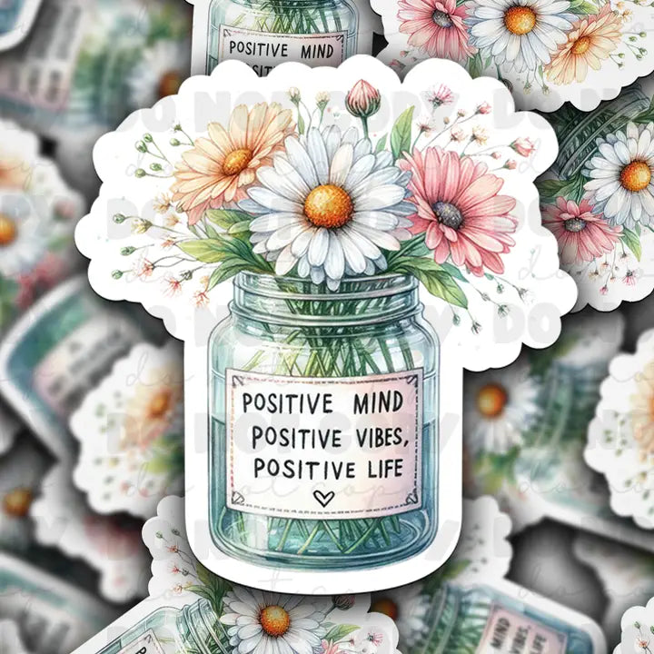 It's Transfer Time - Die Cut Sticker - Positive Mind Positive Vibes