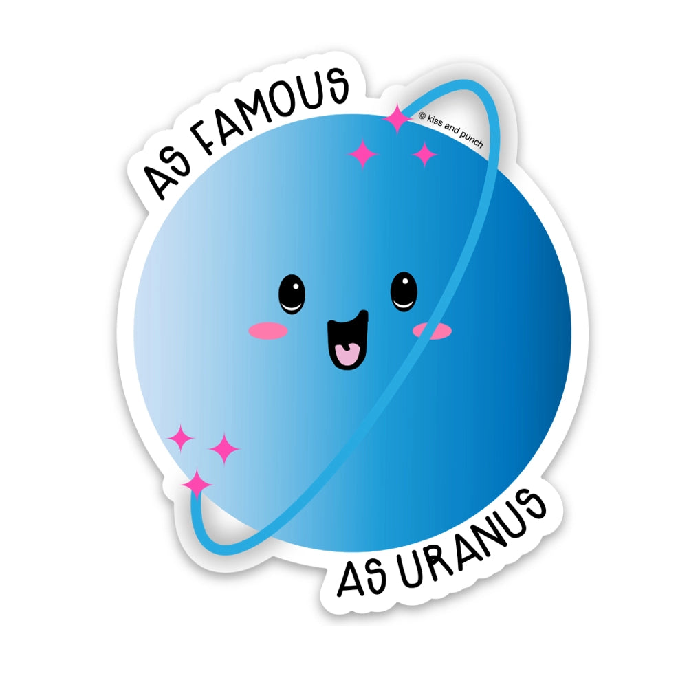 Kiss and Punch - Vinyl Sticker - Famous Uranus