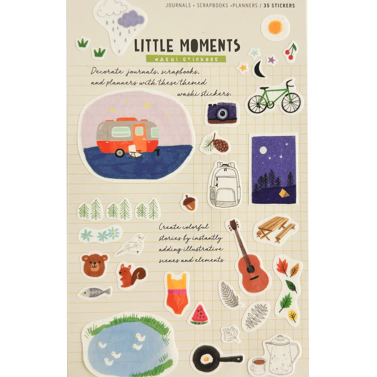 Girl of All Work - Washi Stickers - Outdoor Adventure Little Moments