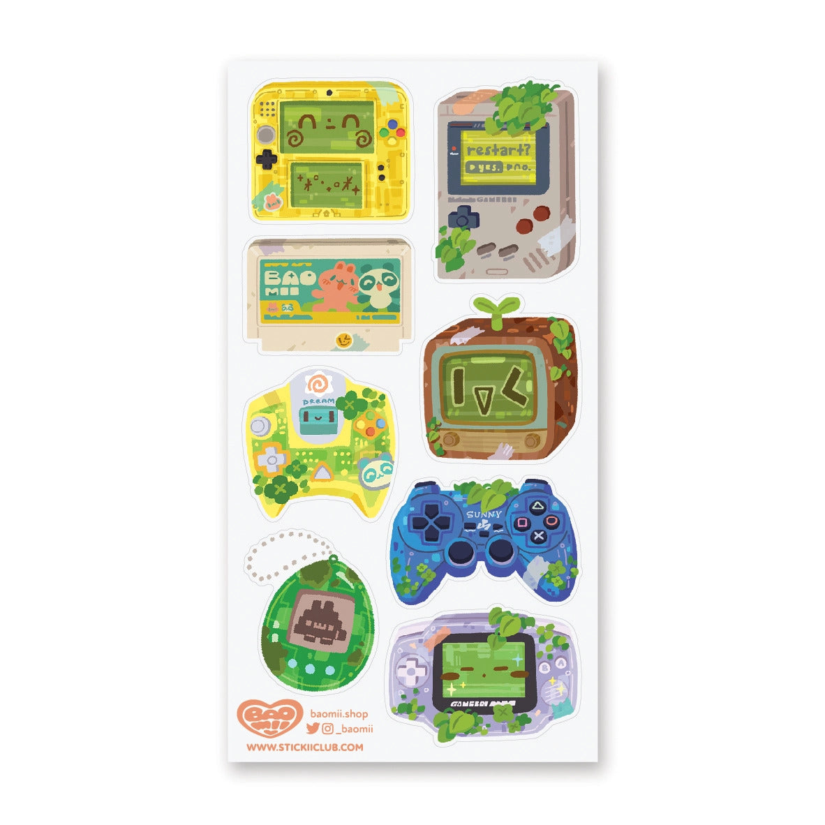 STICKII Sticker Sheet - Video Game Fun