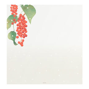 Midori Letter Pad 000 Four Designs Winter Fruit