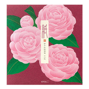 Midori Letter Pad 002 Foil Stamping Otome Camellia