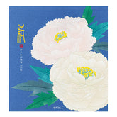 Midori Letter Pad 006 Silk Printing Winter Peony