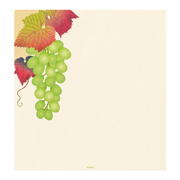 Midori Letter Pad - Silk Printing Grape 039