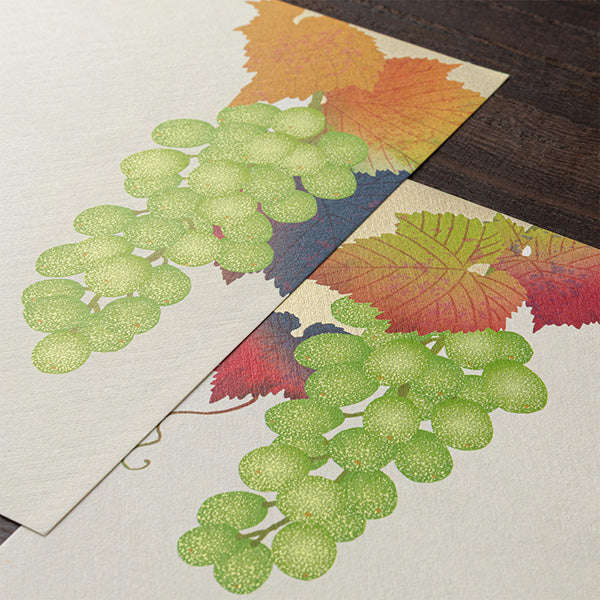 Midori Letter Pad - Silk Printing Grape 039