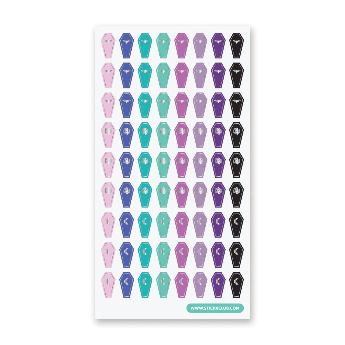 STICKII Sticker Sheet - Holo Coffins