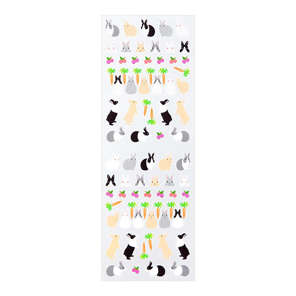 Midori Notebook Stickers - Rabbit