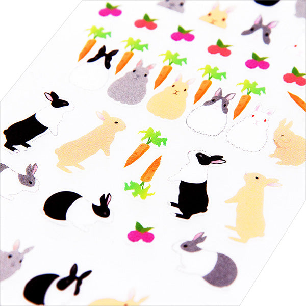 Midori Notebook Stickers - Rabbit