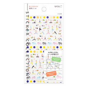 Midori Notebook Stickers - Achievement Yoga