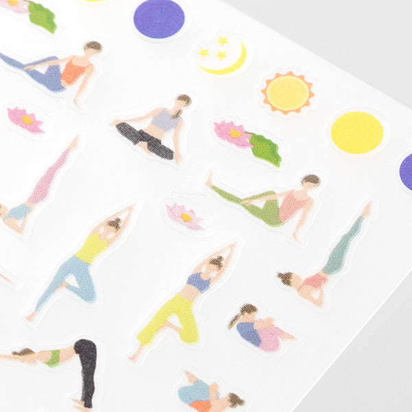 Midori Notebook Stickers - Achievement Yoga