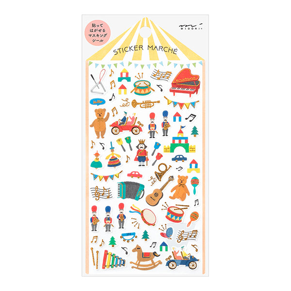 Midori Planner Stickers - Toy Pattern