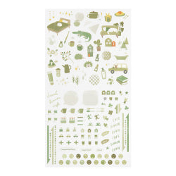 Midori Planner Stickers- Color Moss