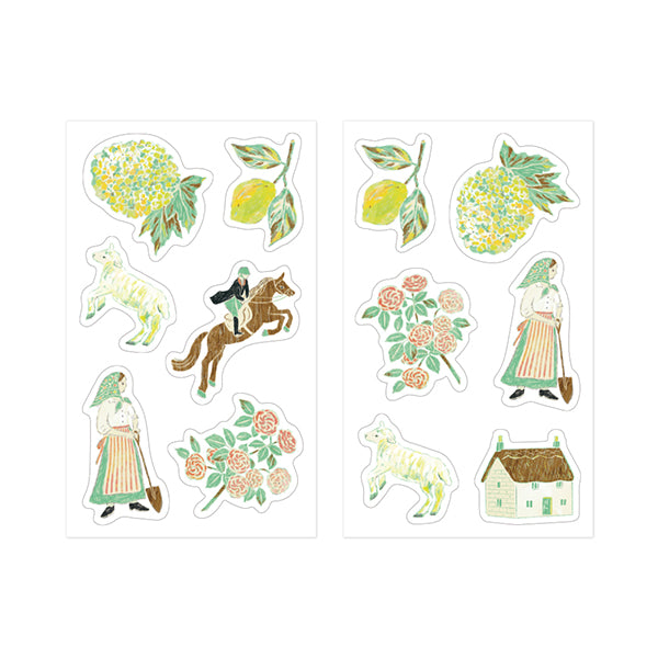 Midori Decoration Sticker- Yellow Green
