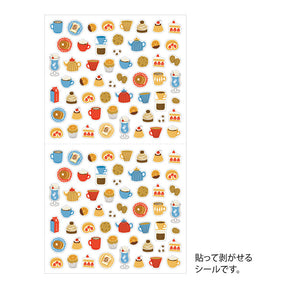 Midori Notebook Stickers - Cafe