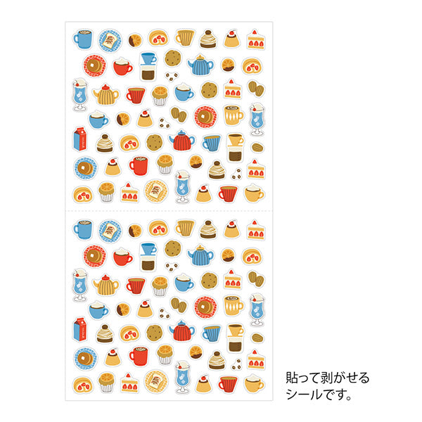 Midori Notebook Stickers - Cafe