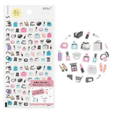 Midori Notebook Stickers - Shopping