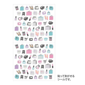 Midori Notebook Stickers - Shopping