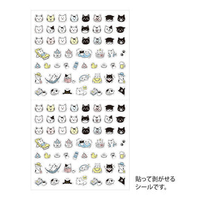 Midori Notebook Stickers - Pictograph Cat